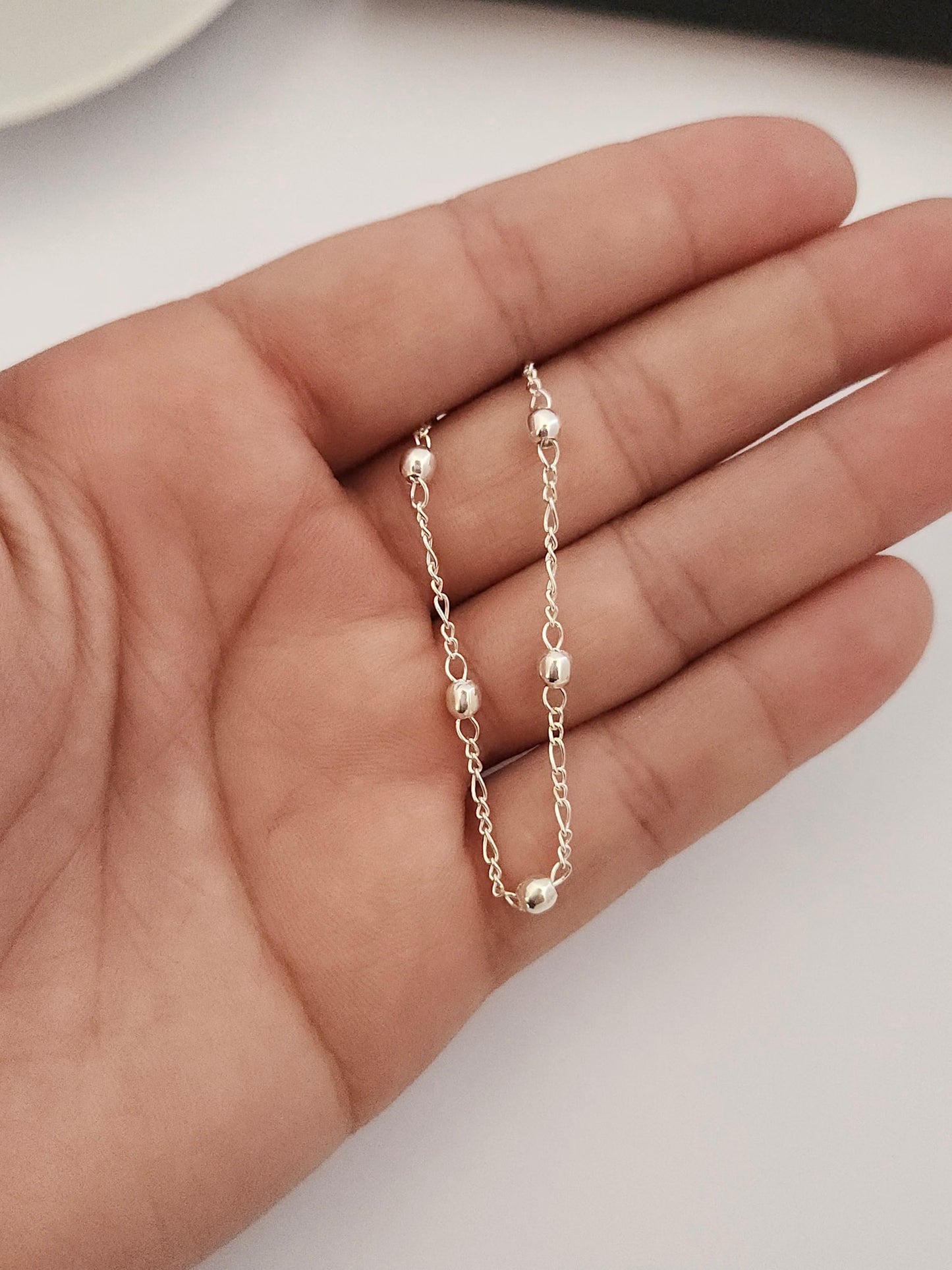 PULSEIRA BOLINHA SIMPLES PRATA