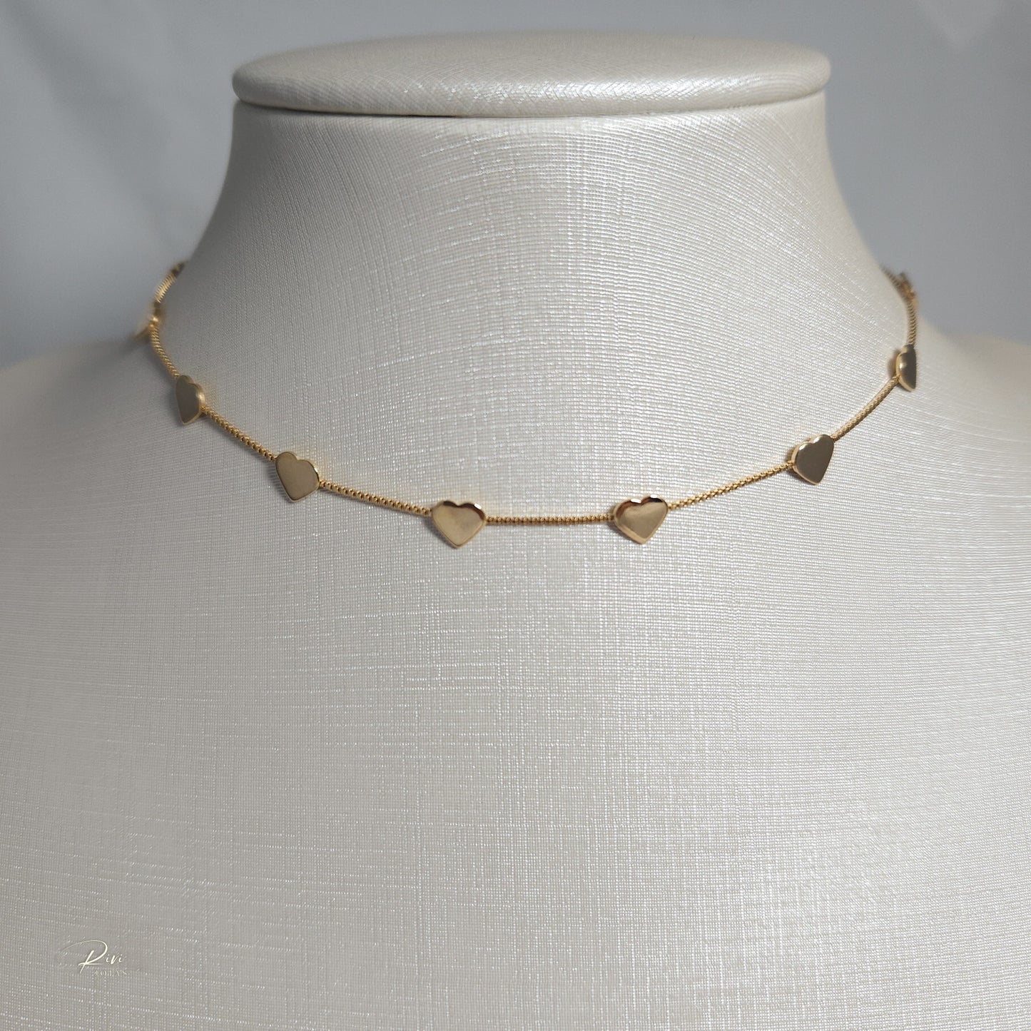 CHOKER CORAÇÃO ACHATADO