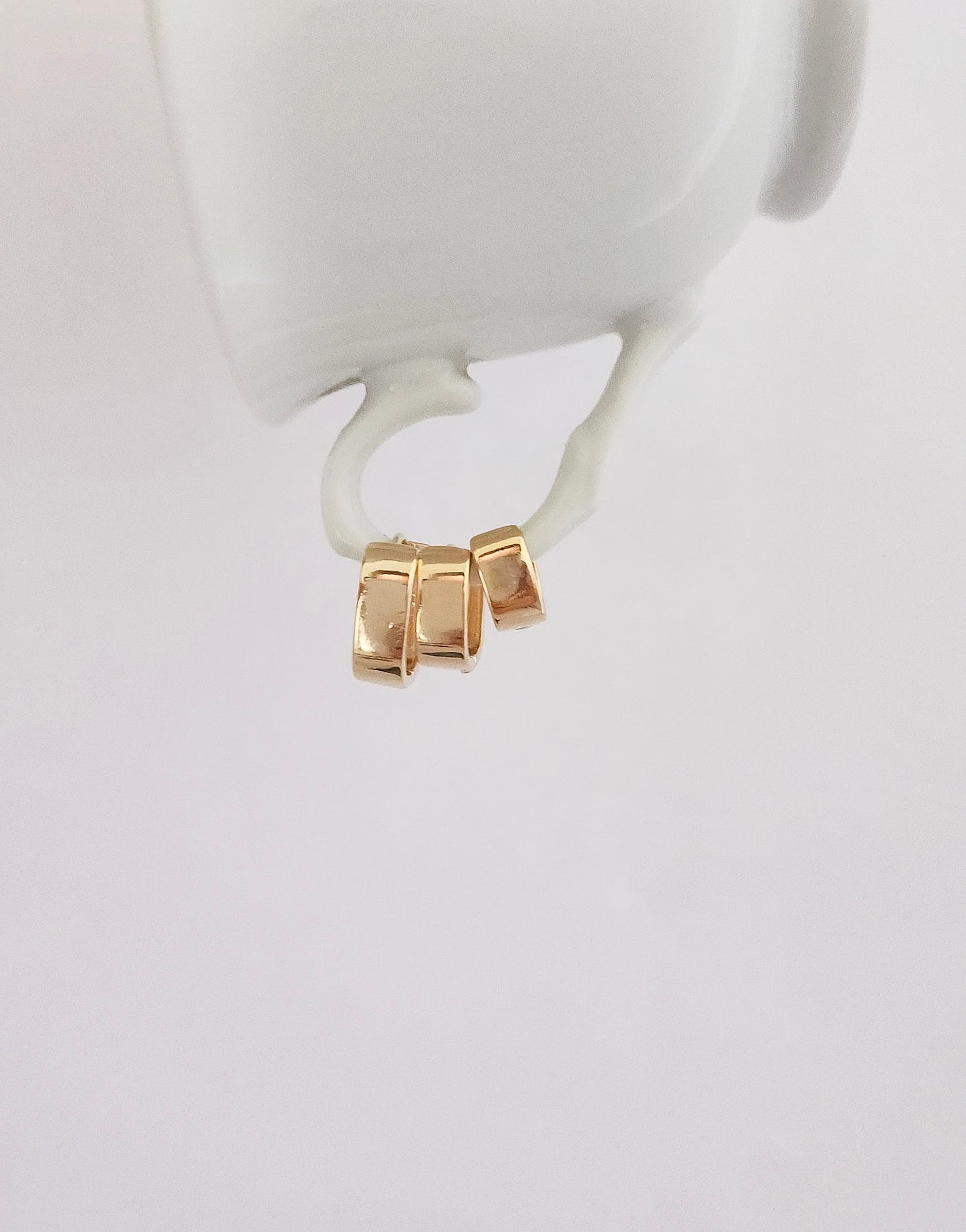 TRIO DE ARGOLAS QUADRADO