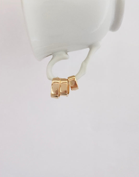 TRIO DE ARGOLAS QUADRADO