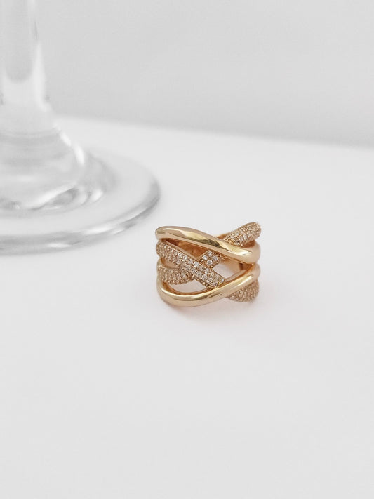 ANEL TRANÇADO COM MICROZIRCÔNIA